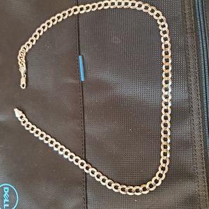 Solid 10KT White Gold Cuban Curb Link